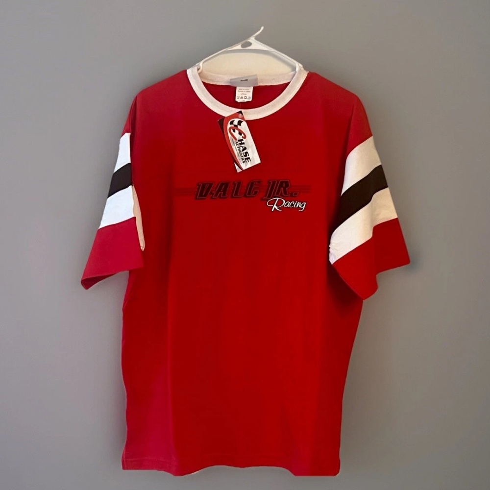 Vintage 2004 Dale Earnhardt Jr Budweiser Winston Cup Schedule Shirt Size LG